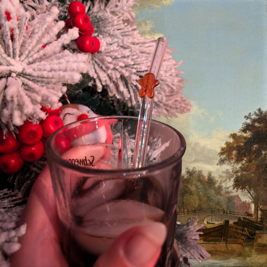 Festive Glass Straws
